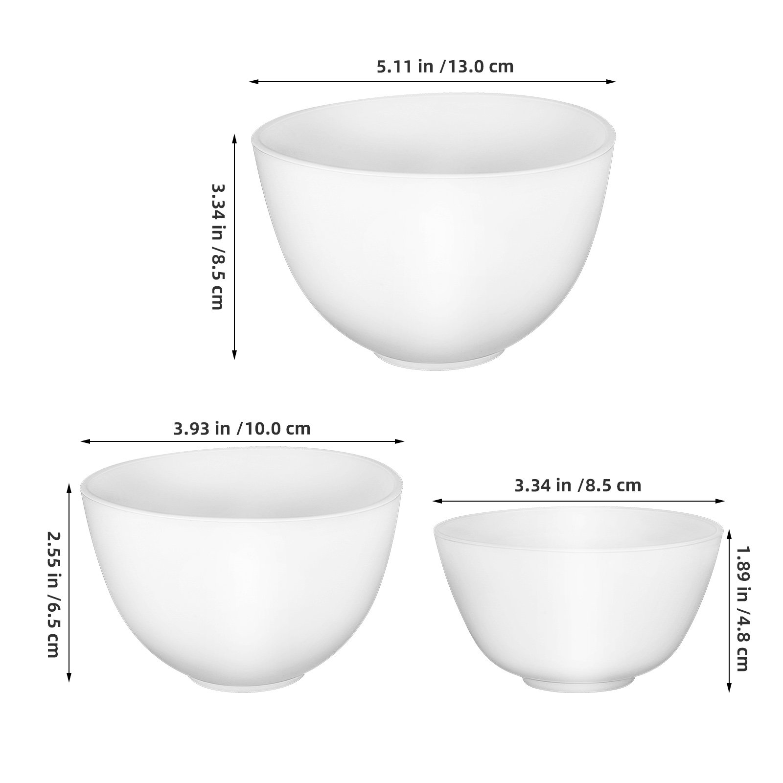 3Pcs Silicone Mask Bowls Small - Body Lotion review and price